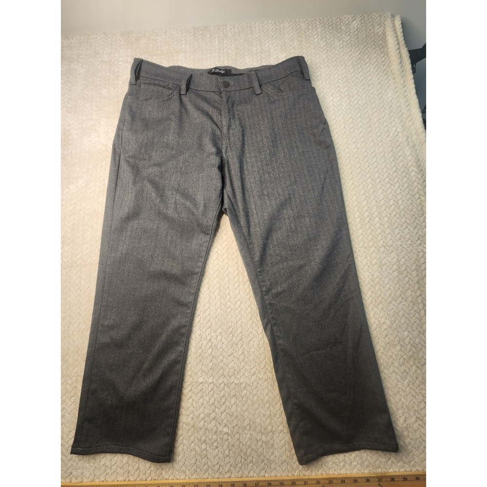 34 Heritage Charisma Comfort Rise Classic Fit‎ Gray Herringbone Pants 40x27
